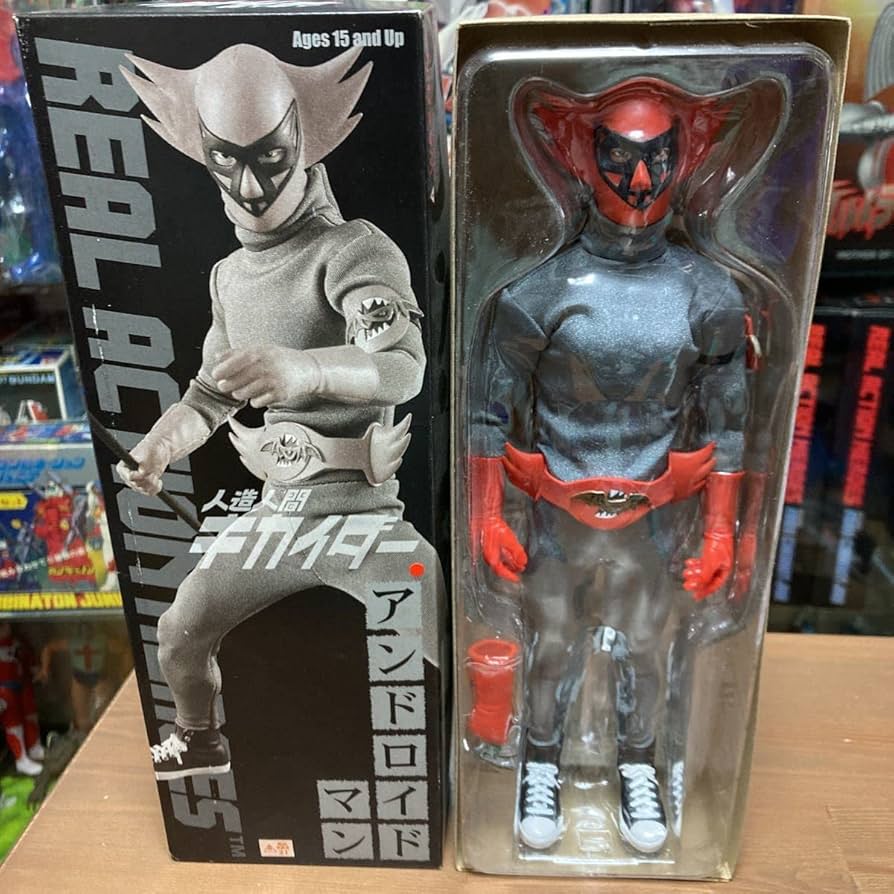 30センチメディコム　ＲＡＨアンドロイドマン　キカイダー　ダーク　薙刀付　リアル 30センチメディコム RAHアンドロイドマン キカイダー ダーク